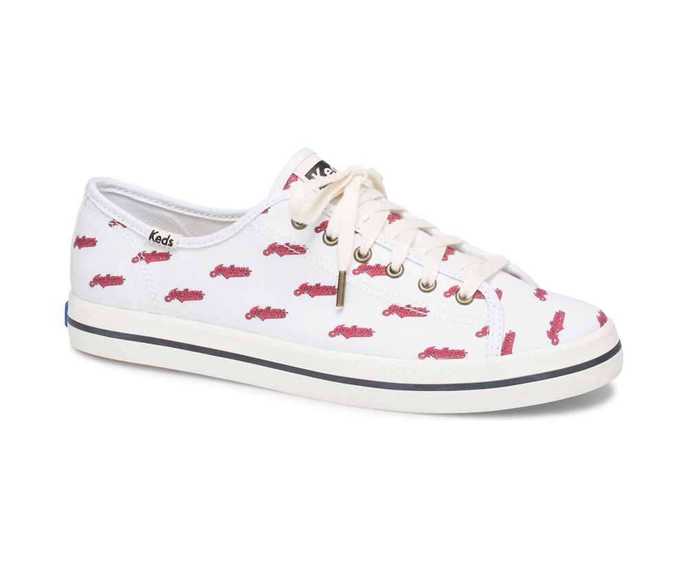 Womens Keds Sneakers - Kickstart MLB® - White/Red - 6312-VIRBO